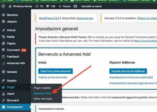 Come installare un plugin WordPress