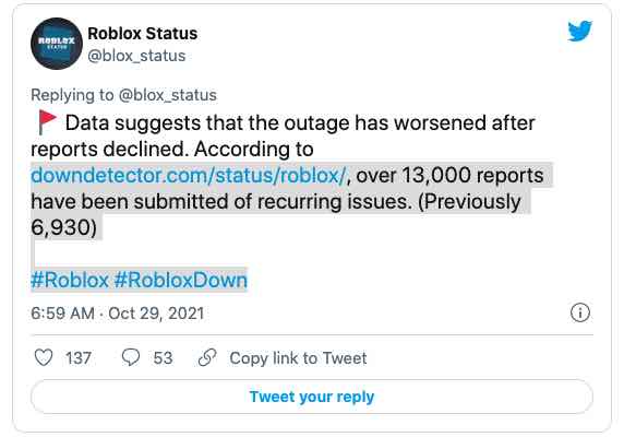 Roblox Down: cosa è successo a Roblox oggi