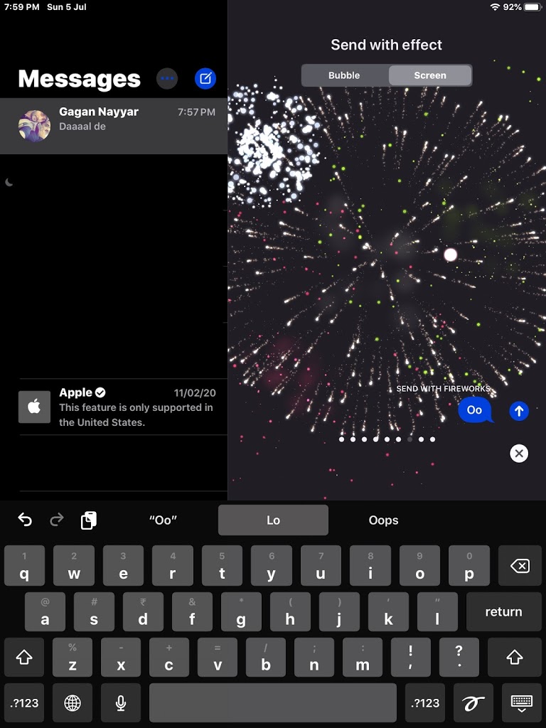 Al momento stai visualizzando Come inviare petardi su iMessage (iPhone / iPad / MacBook)