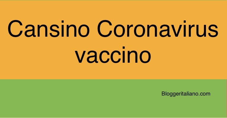 Cansino Coronavirus vaccino