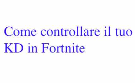 Scopri di più sull'articolo Come vedere il tuo KD in Fortnite