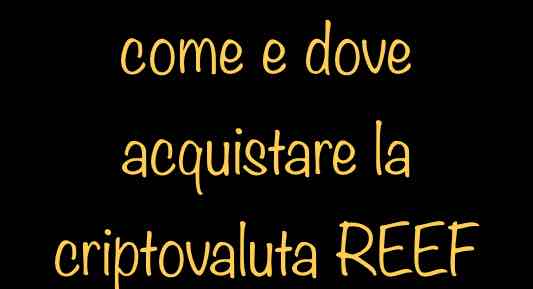 Scopri di più sull'articolo Come e dove acquistare la criptovaluta REEF