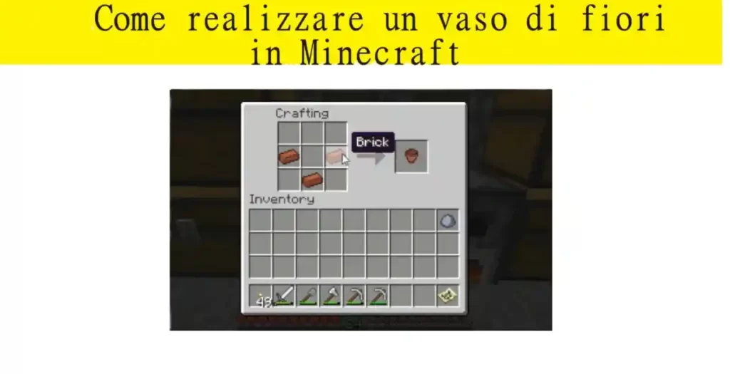 Come realizzare un vaso di fiori in Minecraft