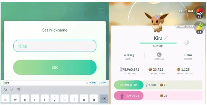 Come ottenere tutte le evoluzioni di Eevee con il trucco del nome