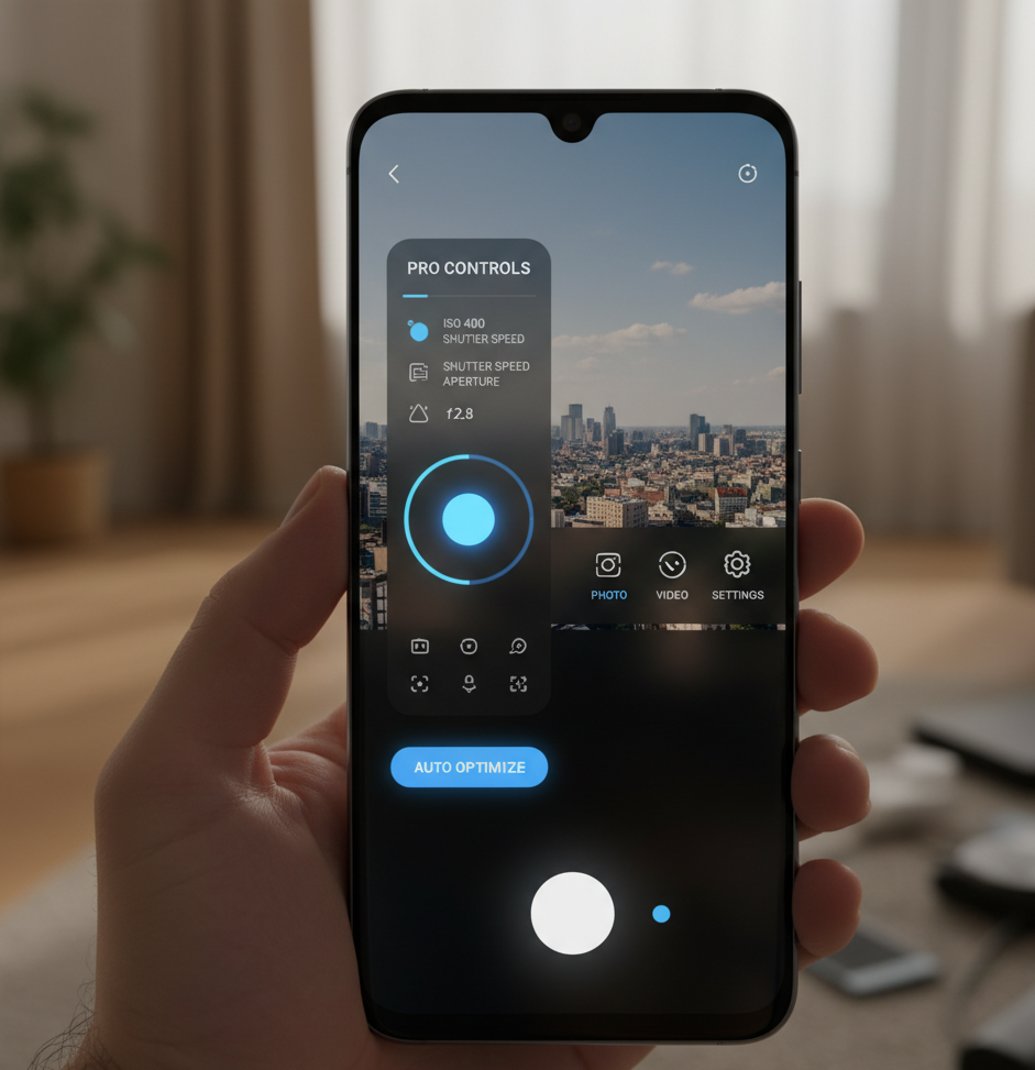 La modalità Pro dell'app della fotocamera in One UI 8.5 potrebbe consentirti di salvare impostazioni predefinite personalizzate e condividerle con altri telefoni Galaxy.